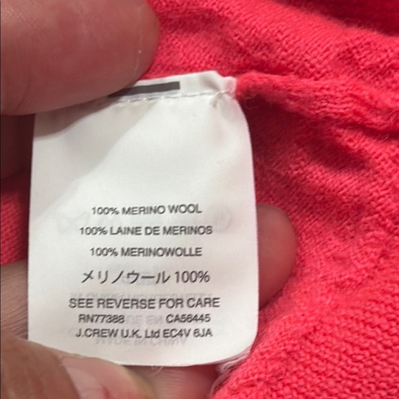 (R) J.CREW Vibrant Pink Sweater, size S - Picture 7 of 9